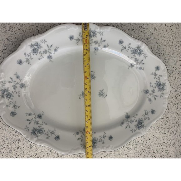 JOHANN HAVILAND BLUE GARLAND BAVARIA 13”SERVING PLATTER ~EXCELLENT CONDITION - Picture 7 of 12